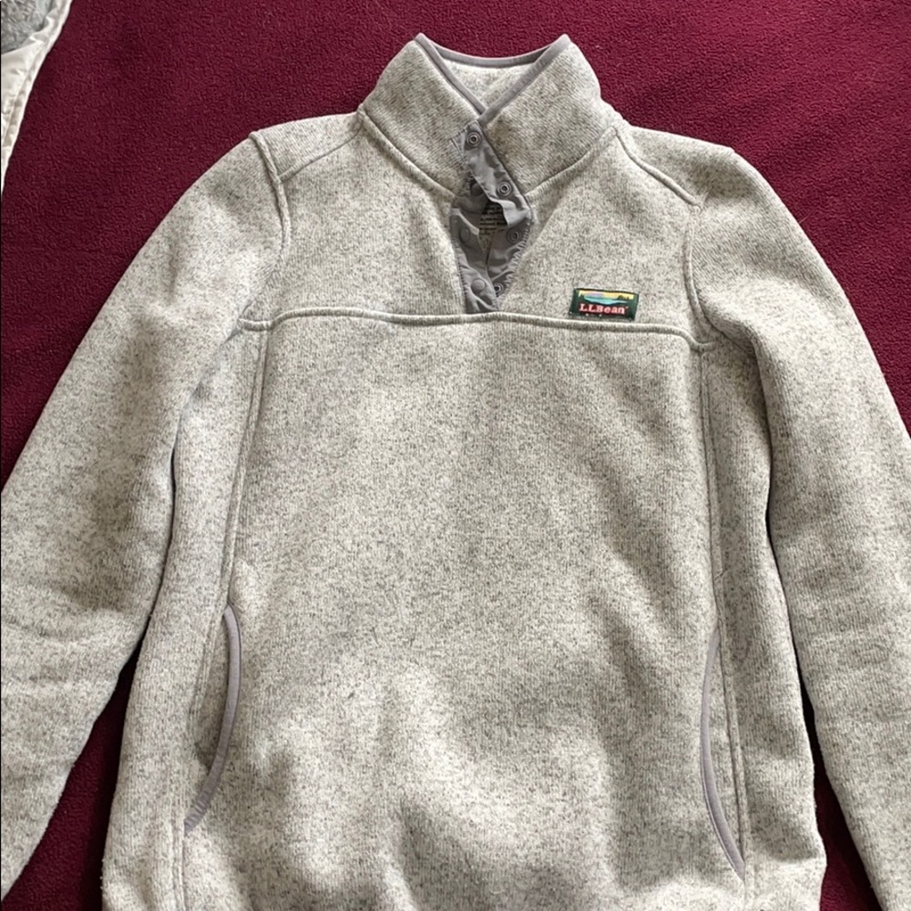 LL Bean 1/4 button pullover
